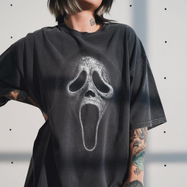 Ghostface | Retro Vintage-Style T-Shirt, Unisex Casual Street Wear