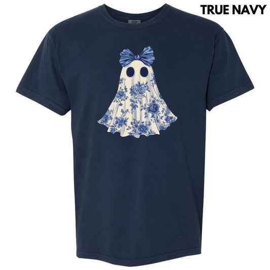 Ghostly Blue Florals Comfort Colors T-Shirt 'NLB'