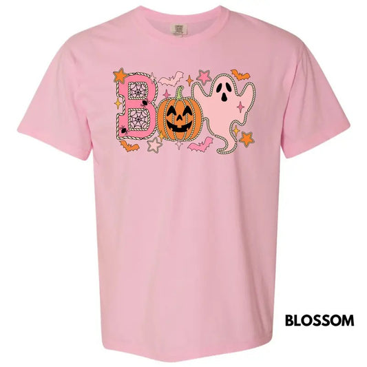 Ghostly Pink BOO Comfort Colors T-Shirt 'NLB'