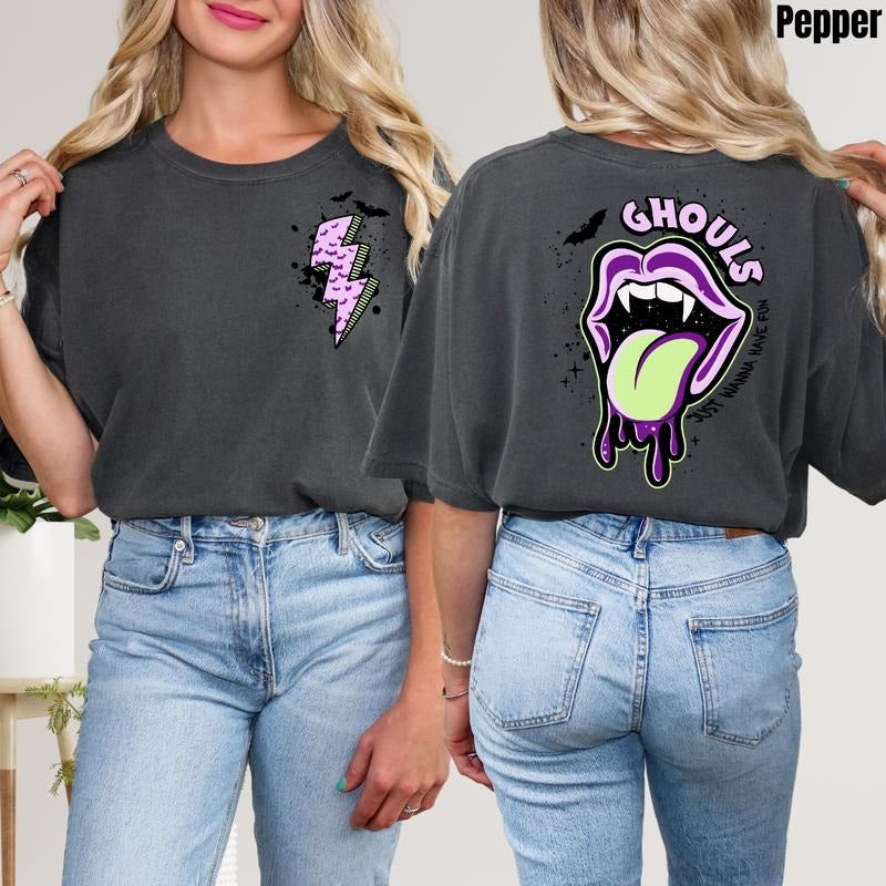 Ghouls Just Wanna Have Fun Comfort Colors T-Shirt 'NLB' Hoodie, Sweatshirt | DripVista.com