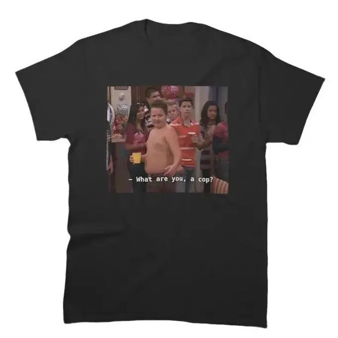 Gibby What are you a cop Unisex T-Shirt, Gibby Adult Casual T-Shirt Menswear Top Underwear Tshirt, Gift for Fan, Gift for Women, Gift for Friend, for Men