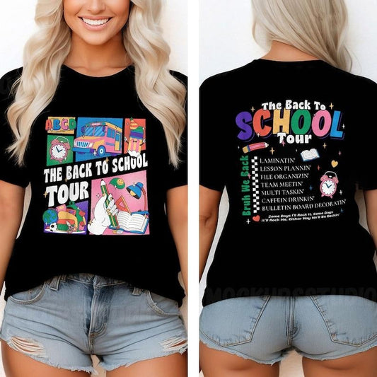 Gift For Teacher The Back To School Tour Shirt, Abcd Teacher Tour Shirt, First Day Of School Tee, Teacher Gift, Teacher T Shirt