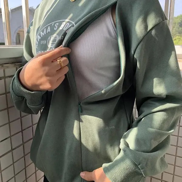 Giftifymama Breastfeed Mama Boobery Brewing Sweatshirt, Breastfeeding Sweatshirt, Nursing Top, Push Present, New Mom Gift