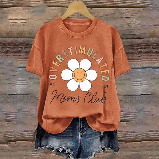 Giftifymama Overstimulated Moms Club Nursing T-shirt