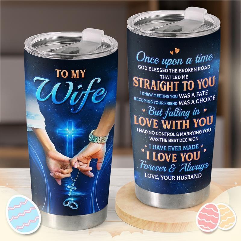 Gifts for Wife, Wife Gifts from Husband, Wedding Anniversary for Women, Valentines, Birthday Gift Ideas, Mother's Day, Christmas Gift for Her, 20oz 30oz Tumbler