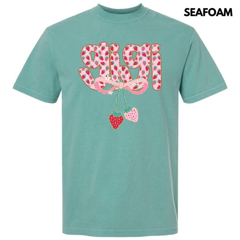 Gigi Strawberry Coquette Comfort Colors T-Shirt 'NLB' Hoodie, Sweatshirt | DripVista.com