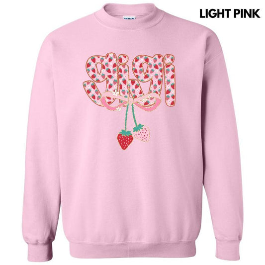 Gigi Strawberry Coquette Sweatshirt 'NLB'