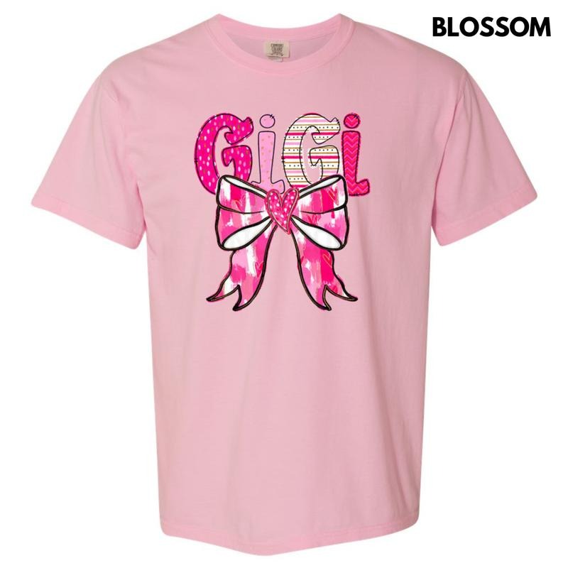 Gigi Valentine Coquette Comfort Colors T-Shirt Hoodie, Sweatshirt | DripVista.com