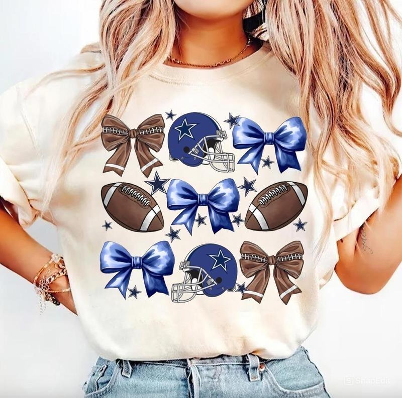 Gildan Spiky hair fighters Coquette Bow Tee
