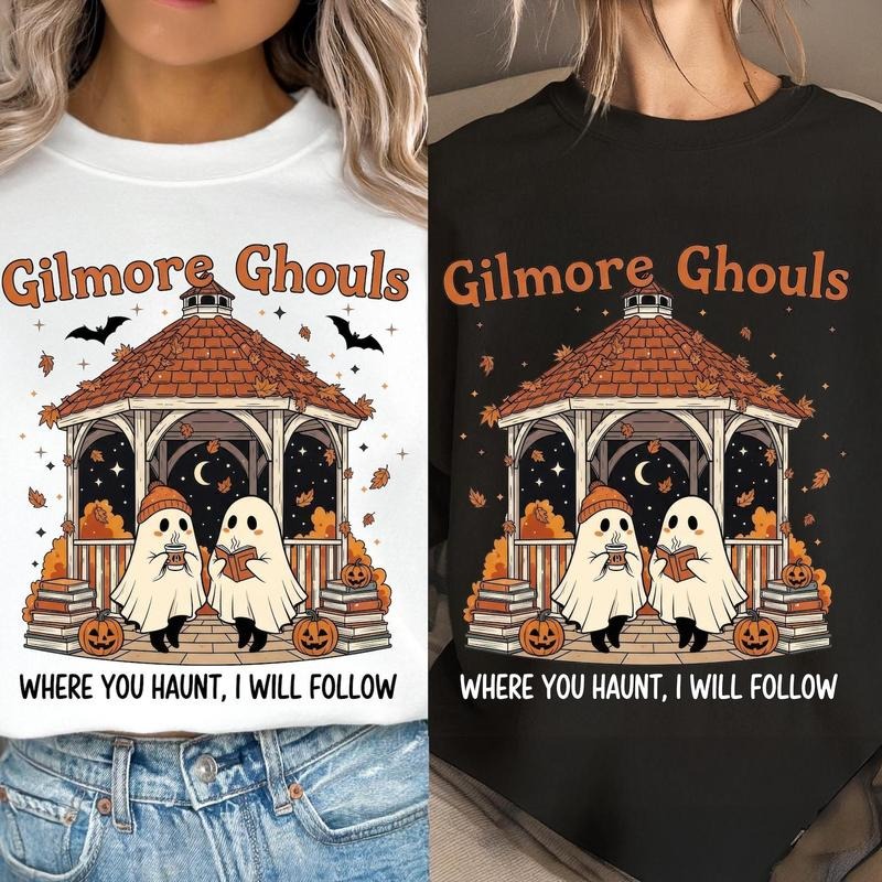 Gilmore Ghouls Halloween Shirt, Ghost Spooky Season Halloween Shirt, Ghost Halloween Shirt, Funny Halloween Kids Shirt