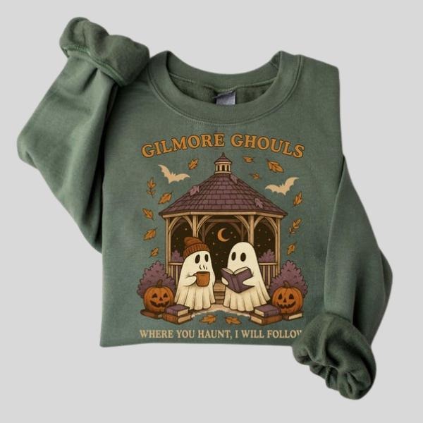 Gilmore Ghouls Shirt, Where You Haunt Swoosh Will Follow Sweatshirt, Cute Ghost Halloween Tee, Spooky Fall Shirt Hoodie