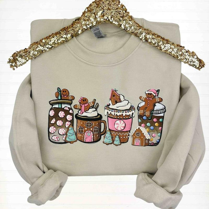 Gingerbread Latte Sweatshirt --- SAND