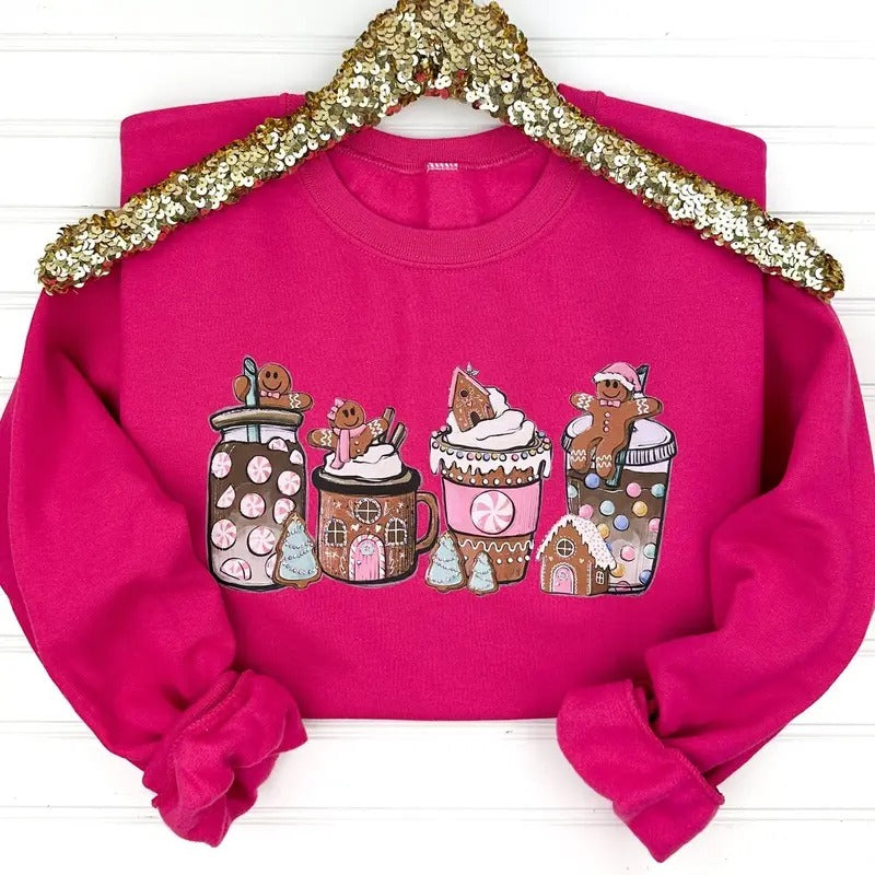Gingerbread Lattes Sweatshirt T-Shirts, Hoodie | DripVista.com