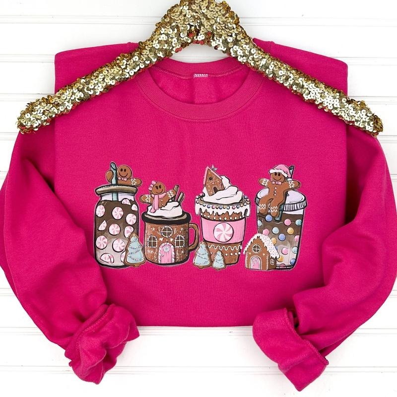 Gingerbread Man Latte Sweatshirt T-Shirts, Hoodie | DripVista.com