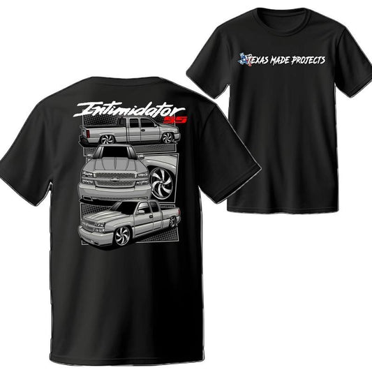 Gios Intimidator Ss Extended Cab T-shirt Texas Made Projects Graphic Tee Truck Shirts Shirts For Men Car Merch Menswear Black Tee