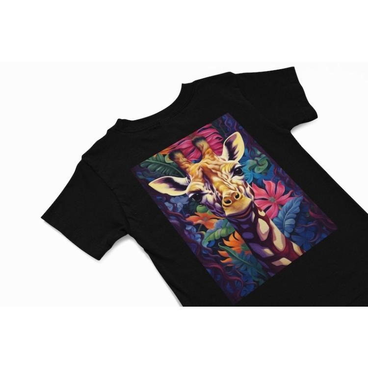 Giraffe T-Shirt, Giraffe Graphic tee, quirky animal Tee, Cute Animal tee, African animal t shirt, T-Shirt, Giraffe lover...