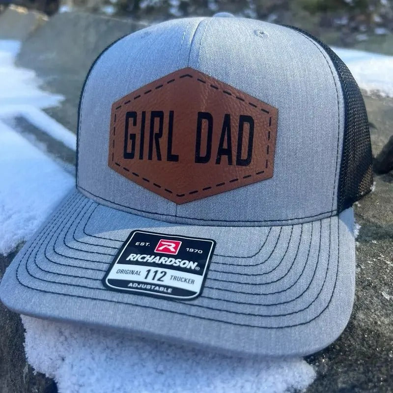 Girl Dad Leather Patch Richardson 112 Hat T-Shirts, Hoodie, Sweatshirt | DripVista.com