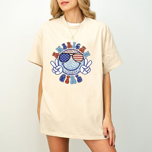 Girl USA Flag Shirt , USA Sunglasses 4th of July Shirt, Independence Day Shirt, Independence Day Gift