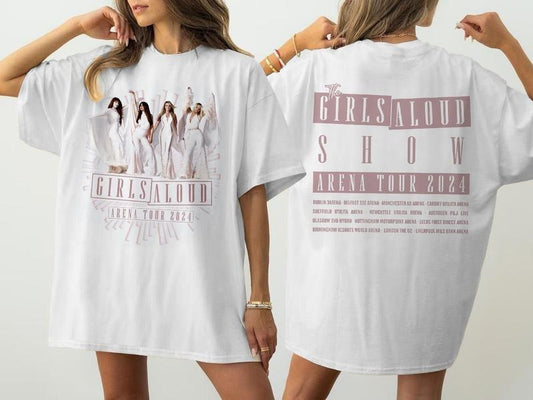 Girls Aloud Show Shirt, Girls Aloud Arena Tour 2024 Shirt, Cheryl Cole, Nadine Coyle, Kimberley Walsh, Nicola Roberts