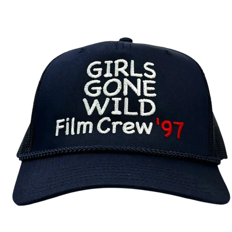 Girls Gone Wild Film Crew 97 Trucker Cap Hat Navy Custom Embroidered T-Shirts, Hoodie, Sweatshirt | DripVista.com