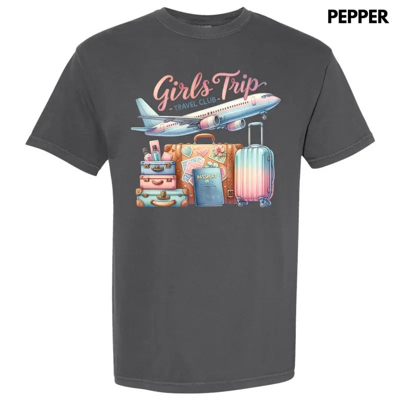 Girls Trip Suitcases Comfort Colors T-Shirt 'NLB'