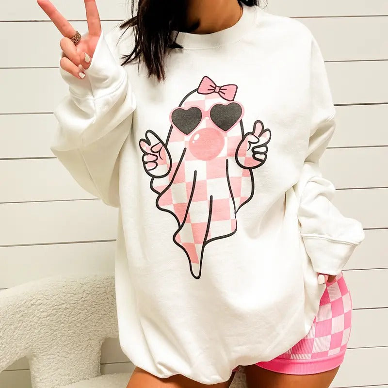 Girly Ghost Graphic Top