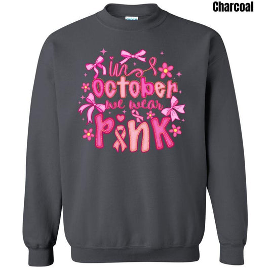 Girly Pink October Sweatshirt 'NLB'
