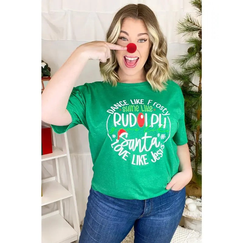 Give Like Santa, Love Like Jesus T-Shirt Hoodie, Sweatshirt | DripVista.com
