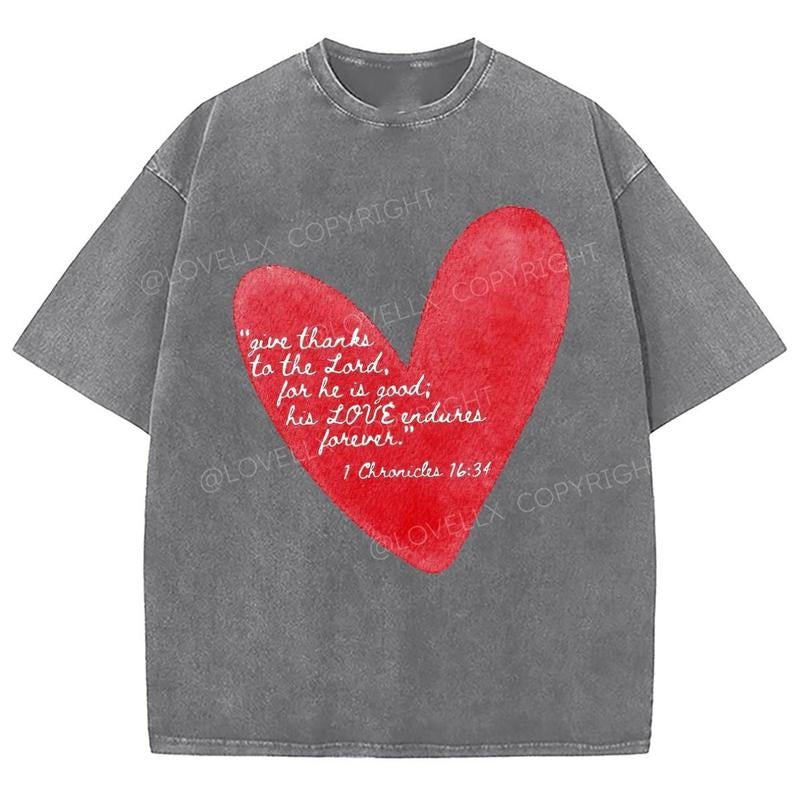 Give Thanks To The Lord Unixes Washed T-Shirt, Christian Jesus  t shirts, Vintage 90s Graphic Tee Gift Cotton Top,...