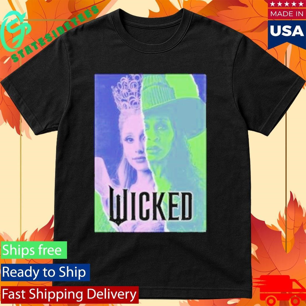 Glinda & Elphaba Split Juniors Wicked Shirt