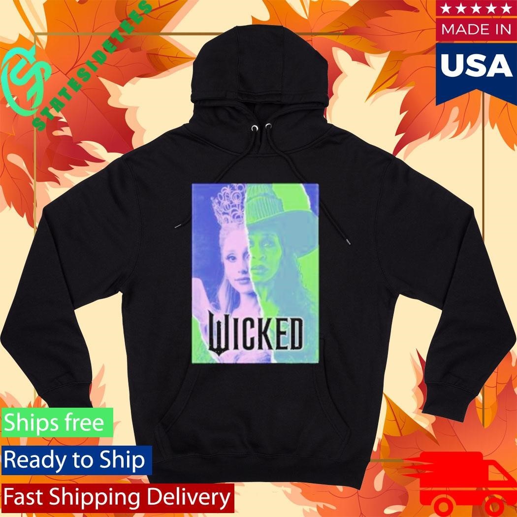 Glinda & Elphaba Split Juniors Wicked Shirt