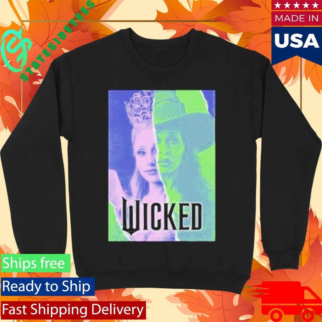 Glinda & Elphaba Split Juniors Wicked Shirt