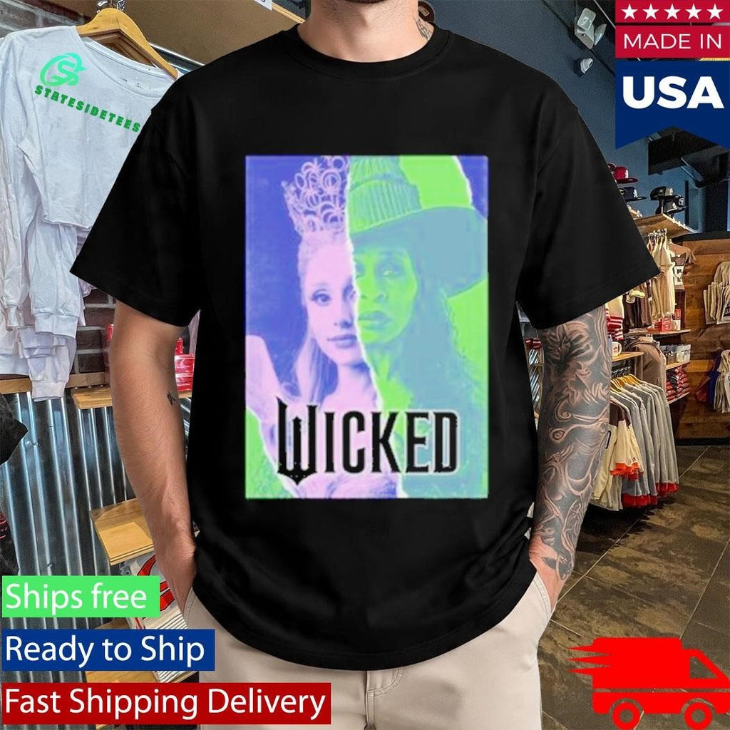 Glinda & Elphaba Split Juniors Wicked Shirt