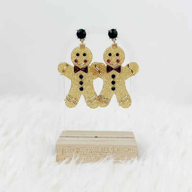 Glitter Gingerbread Man Earrings *Final Sale* T-Shirts, Hoodie, Sweatshirt | DripVista.com