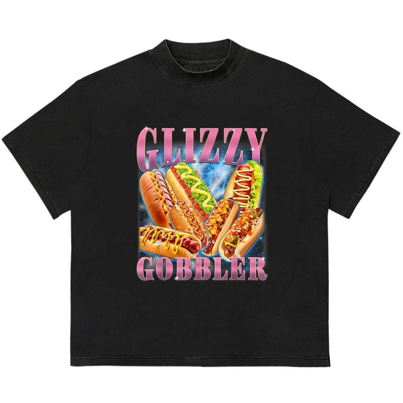 Glizzy Gobbler T-Shirt Essential Graphic Tees for Him and Her Classic 90s Retro Hoodie, Sweatshirt | DripVista.com