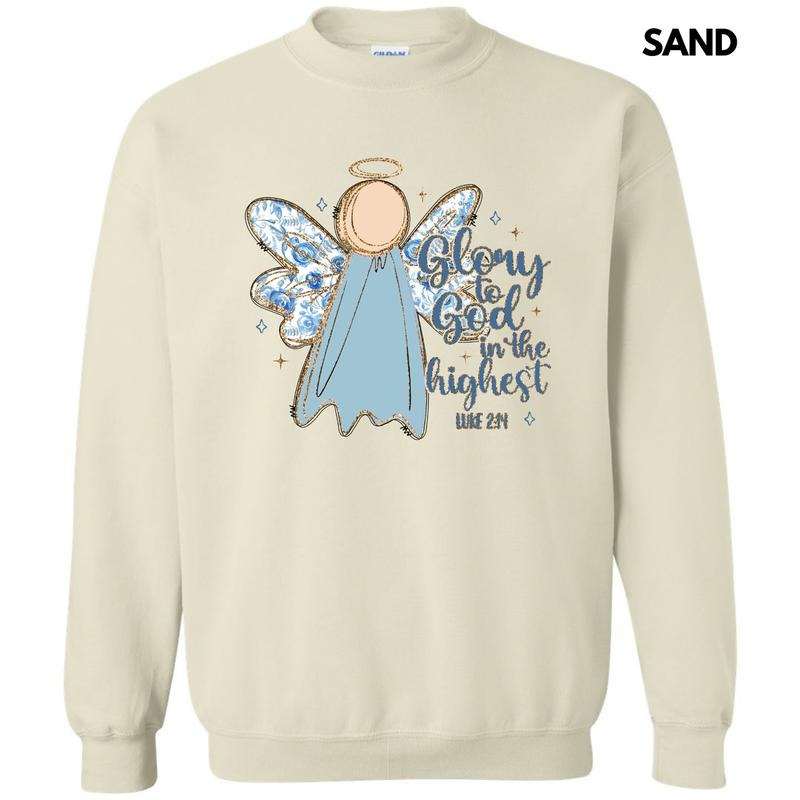 Glory Blue Floral Angel Sweatshirt 'NLB' T-Shirts, Hoodie | DripVista.com