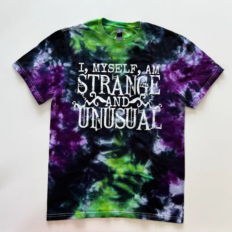 Glow In The Dark Halloween Tie Dye T-shirt (Unisex) SMALL TO 5X Cotton T-shirt Casual Soft Streetwear Day Hoodie, Sweatshirt