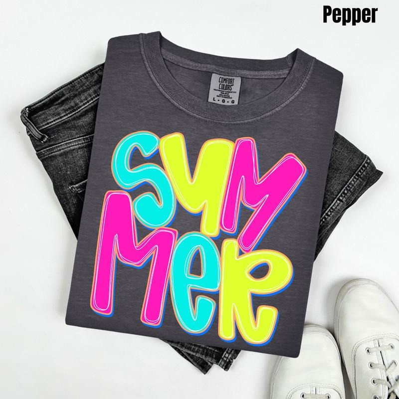 Glowing Summer Comfort Colors T-Shirt 'NLB' Hoodie, Sweatshirt | DripVista.com