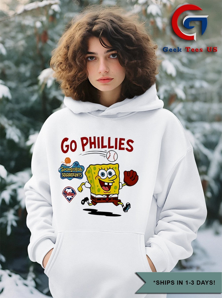 Go Phillies SquarePants cartoon shirt