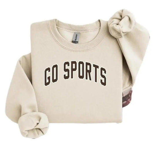 Go Sports Sweatshirt | Funny Sports Fan Sweater | Game Day Apparel, Yay Sports Sweatshirt, football Crewneck fall joct