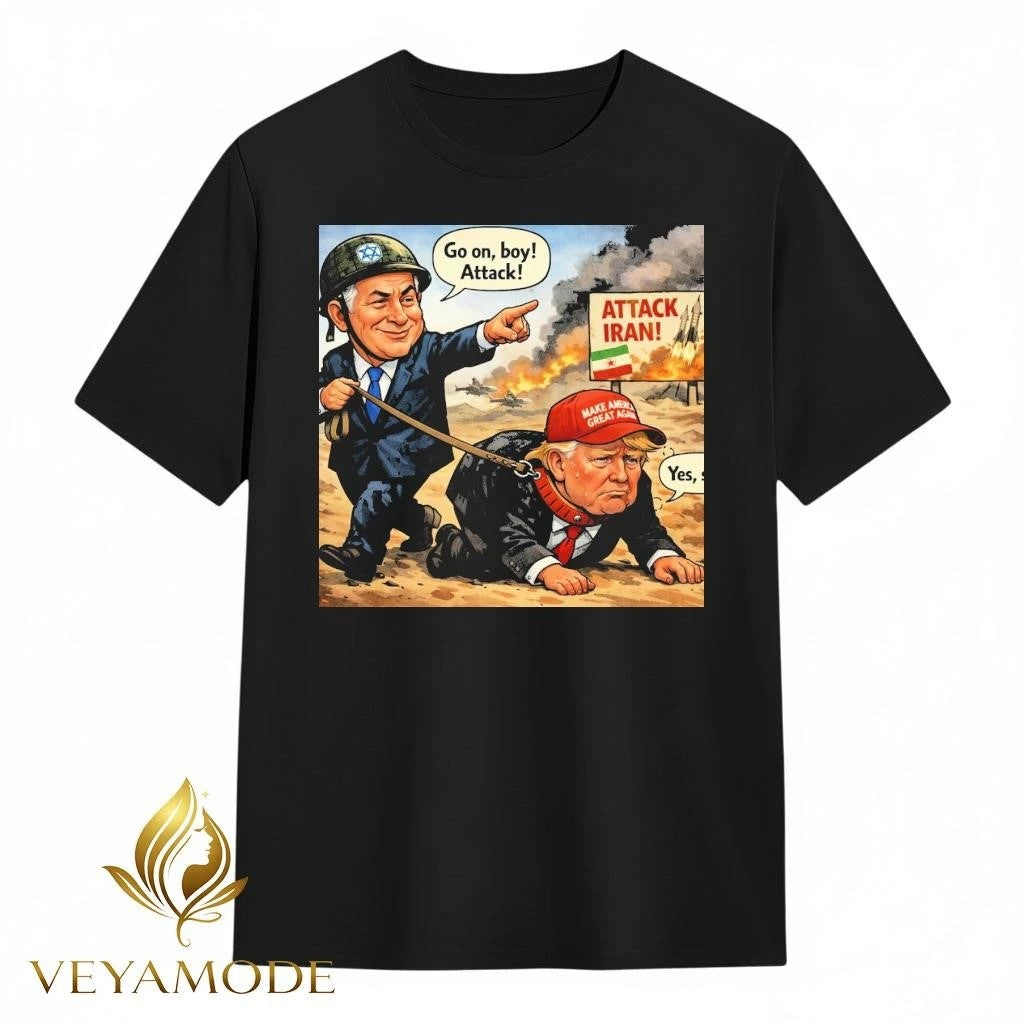 Go on Boy Attack Iran Trump Benjamin Netanyahu tee
