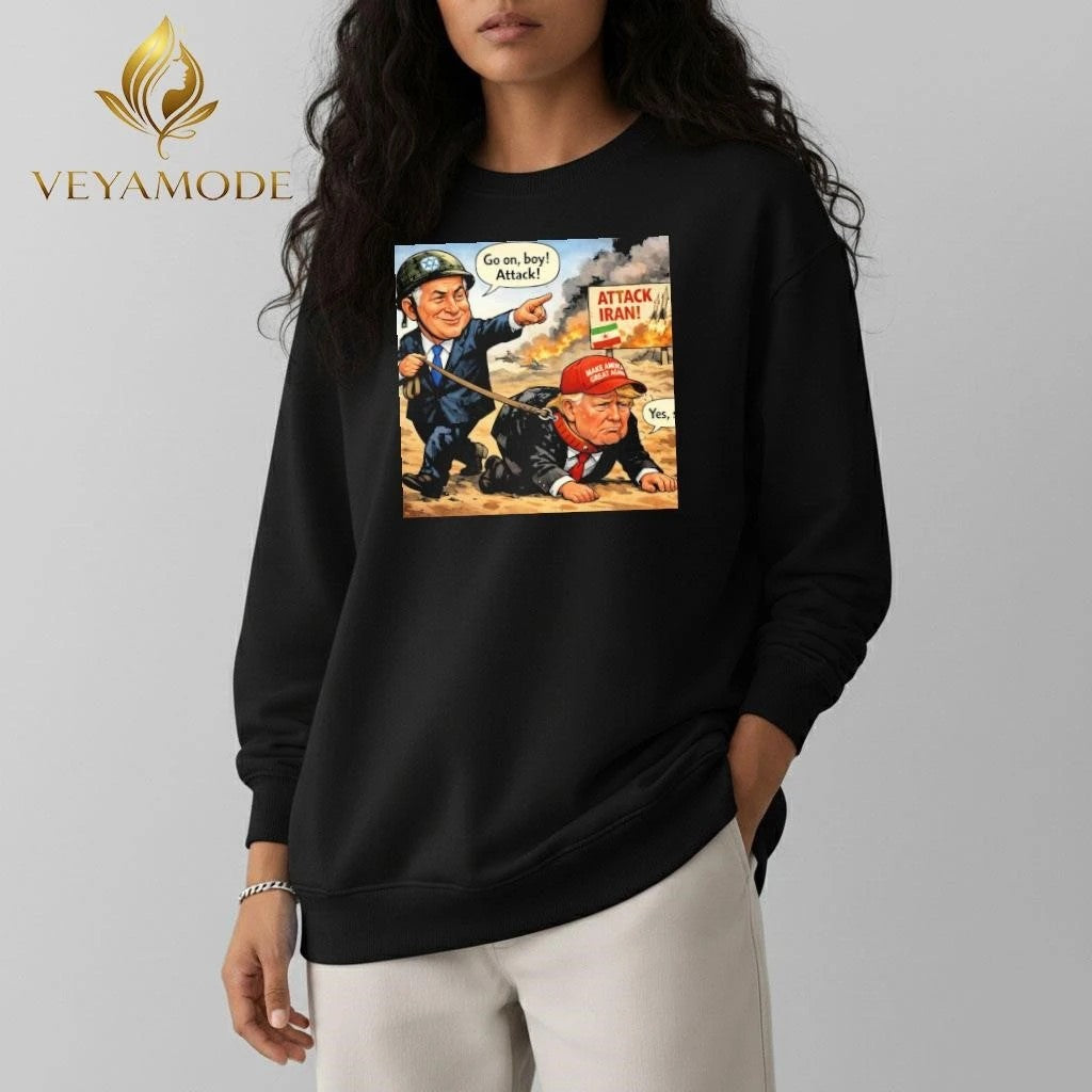 Go on Boy Attack Iran Trump Benjamin Netanyahu tee