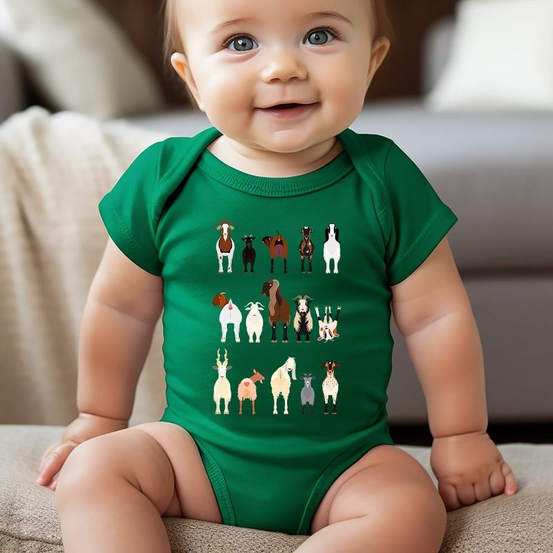 Goat Lovers Kid's Tees, Farm Animal Infant Bodysuits, Illustration, Breeds, Youth Hoodie, Sweatshirt | DripVista.com