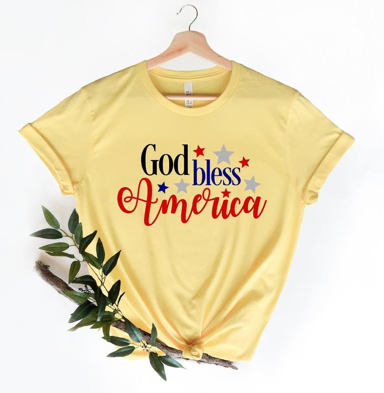 God Bless America Shirt 4th Of July Shirt 4th Of July Rainbow Shirt American Shirt Family Matching Shirt Gift For Independence Day
