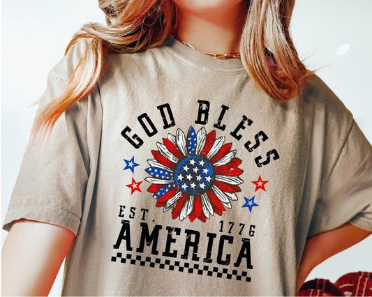 God Bless America Shirt 4th Of July Shirt Usa Pride Shirt Patriotic America Shirt Independence Day Shirt T-shirt Print File Download