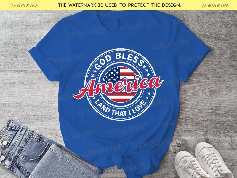 God Bless America Shirt 4th Of July Shirts 4th Of July Tshirt 4th Of July T-shirt Independence Day Tee Usa Patriotic Tee