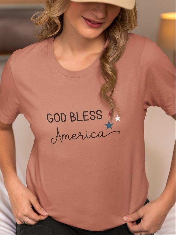 God Bless America Shirt Freedom Shirt Independence Day Shirt Patriotic Shirt Fourth Of July Shirt Usa Shirt Red White And Blue