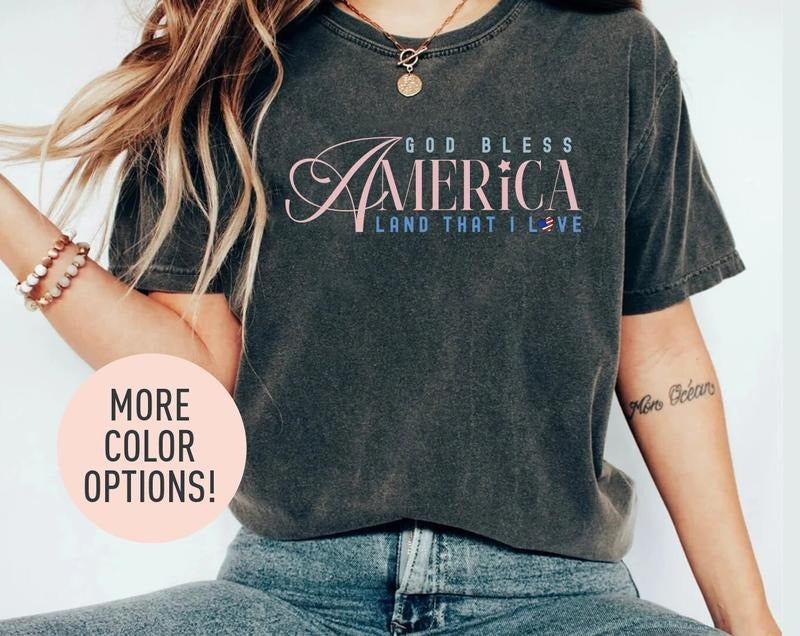 God Bless America Shirt Usa Fourth Of July Shirt Patriotic Usa Shirt Red White And Blue Shirt Memorial Day Shirt Independence Day Shirt