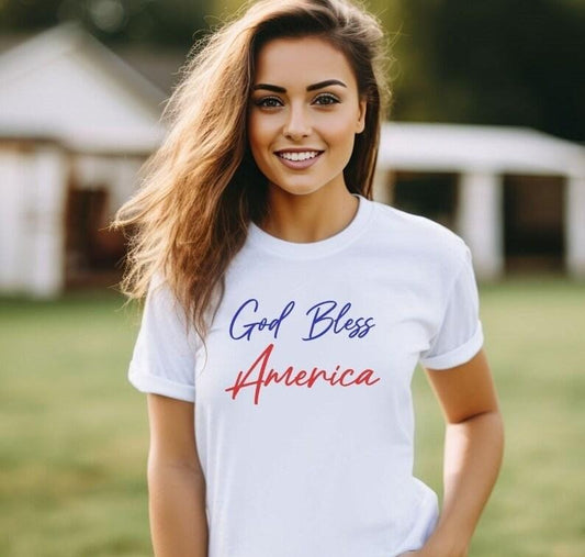 God Bless America Shirt, 4th of July Shirt, Independence Day Tee, America Shirt, Fourth of July Shirt, Patriotic Shirt, Merica Shirt