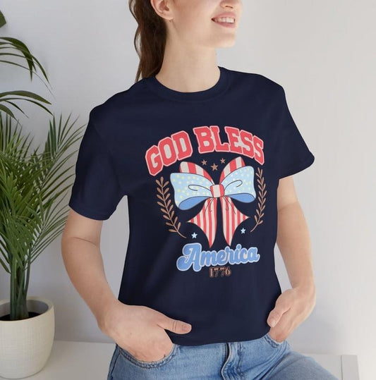 God Bless America , 4th Of July , Fourth of July , America , God Bless America Shirt Design, USA , American Flag